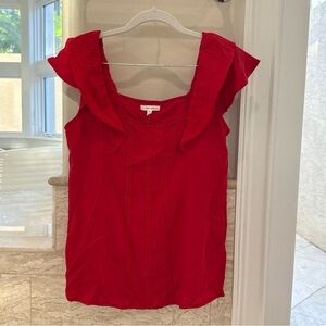 NWT Maurices Red Ruffled Women's Top XS